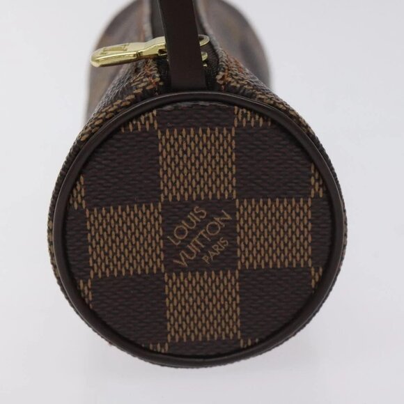 LOUIS VUITTON Damier Ebene Papillon Pouch LV Auth 130401 - Picture 6 of 16